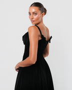 FW 1999 Runway Velvet Corsetted Dress