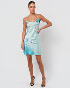 SS 1999 Silk Slip Dress with Gold Detail