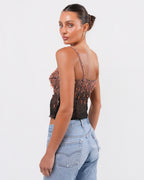 Highly Documented FW 1999 Coral Beaded Runway Corset