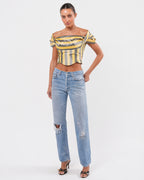 SS 1998 Striped "Tied To The Mast" Corset