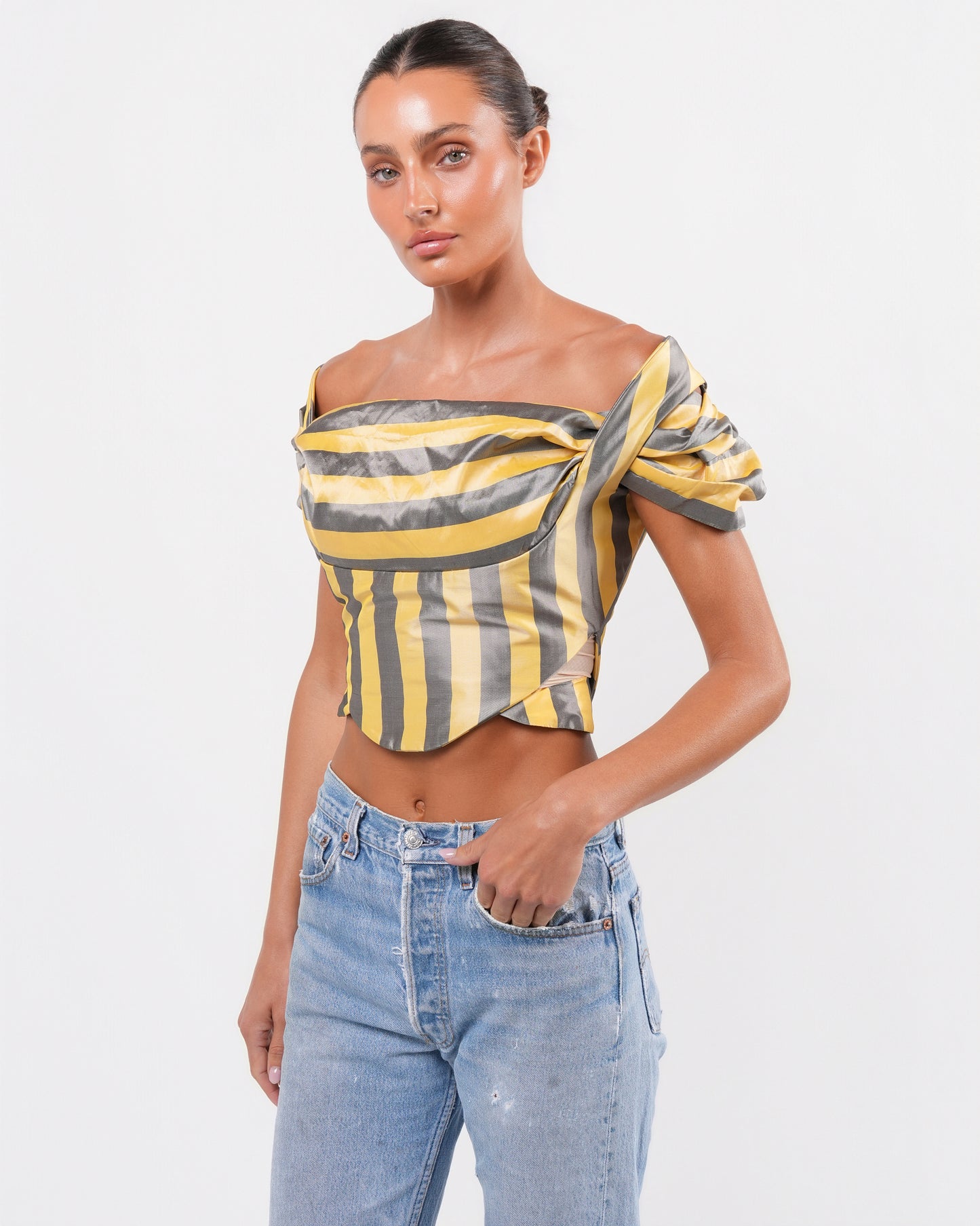 SS 1998 Striped "Tied To The Mast" Corset