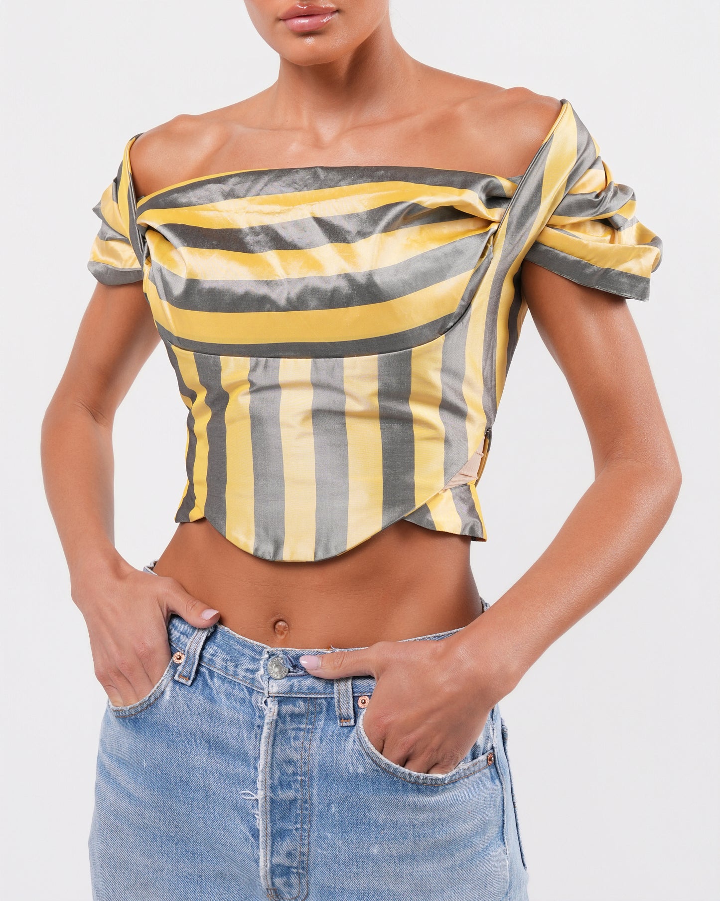SS 1998 Striped "Tied To The Mast" Corset