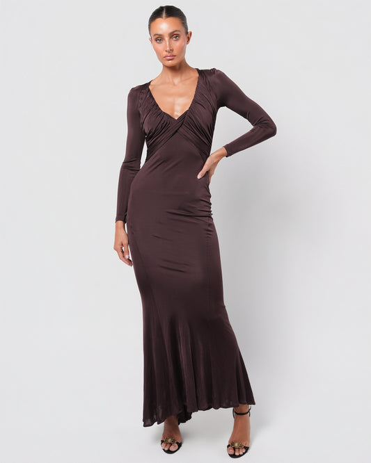 Backless Embellished Gown