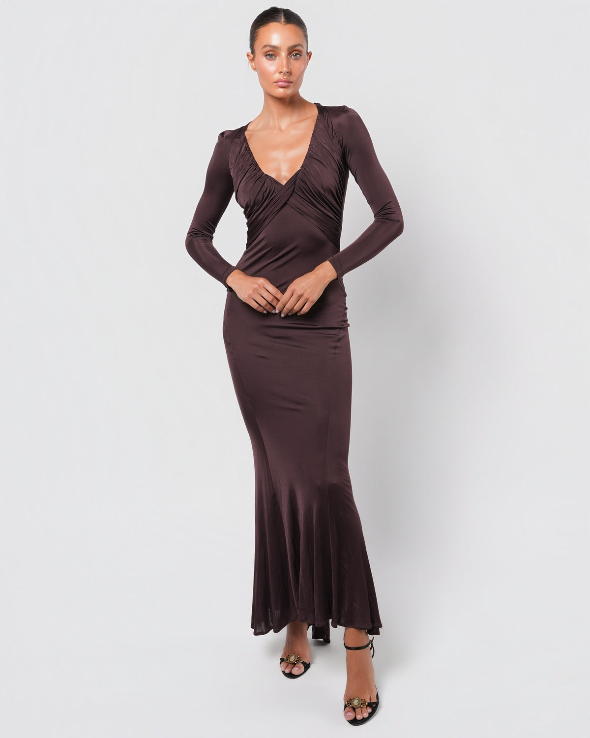 Backless Embellished Gown