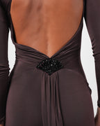 Backless Embellished Gown