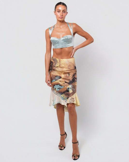 SS 2002 Lion Print Skirt