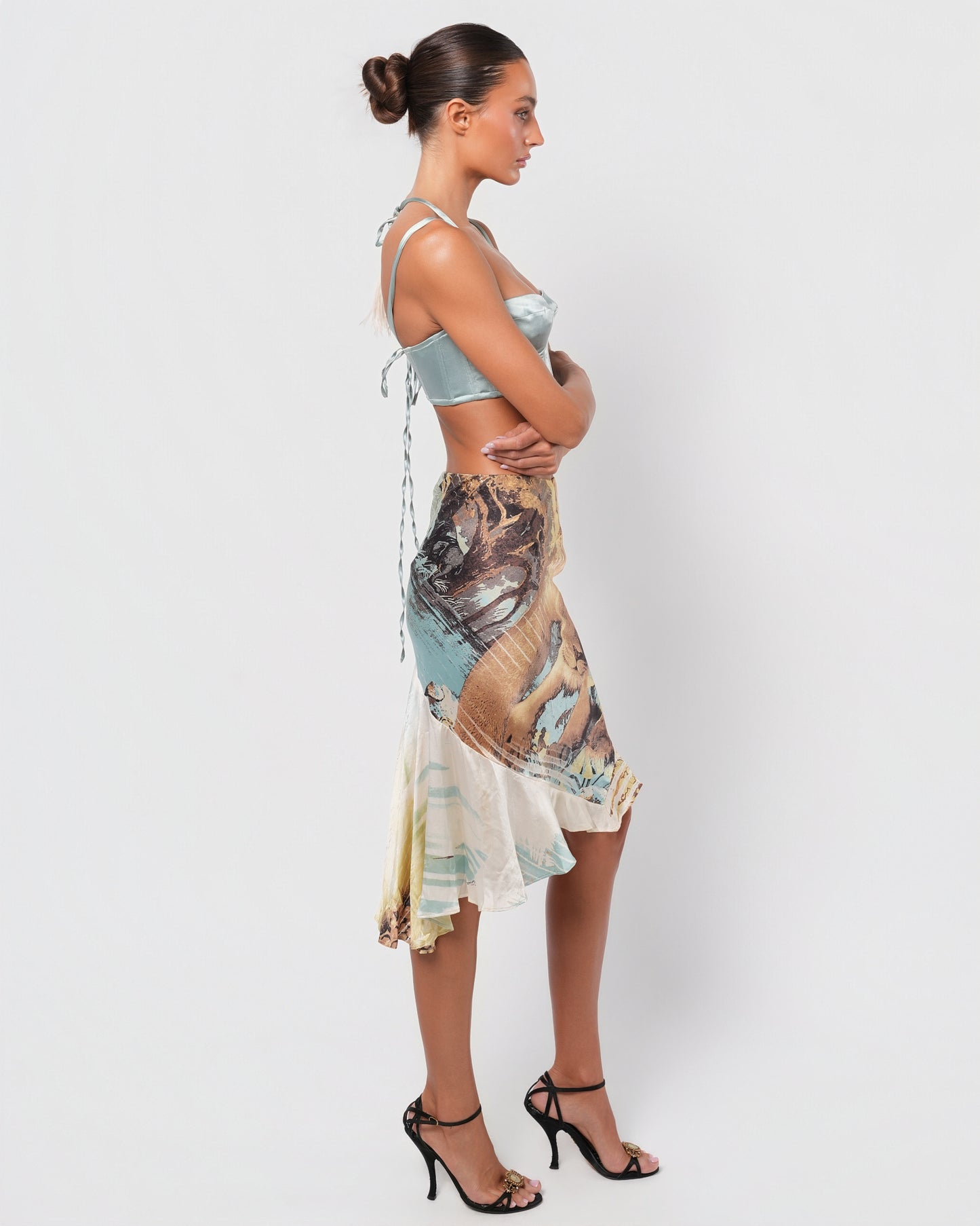 SS 2002 Lion Print Skirt