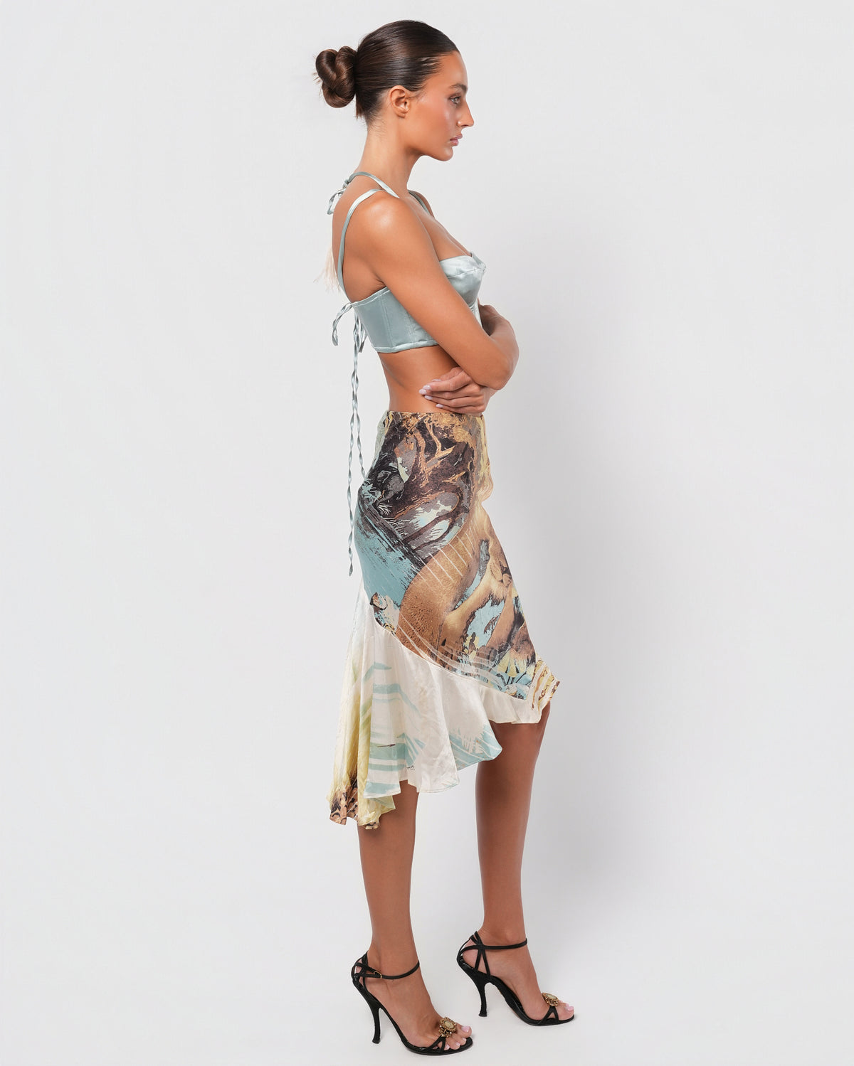 SS 2002 Lion Print Skirt