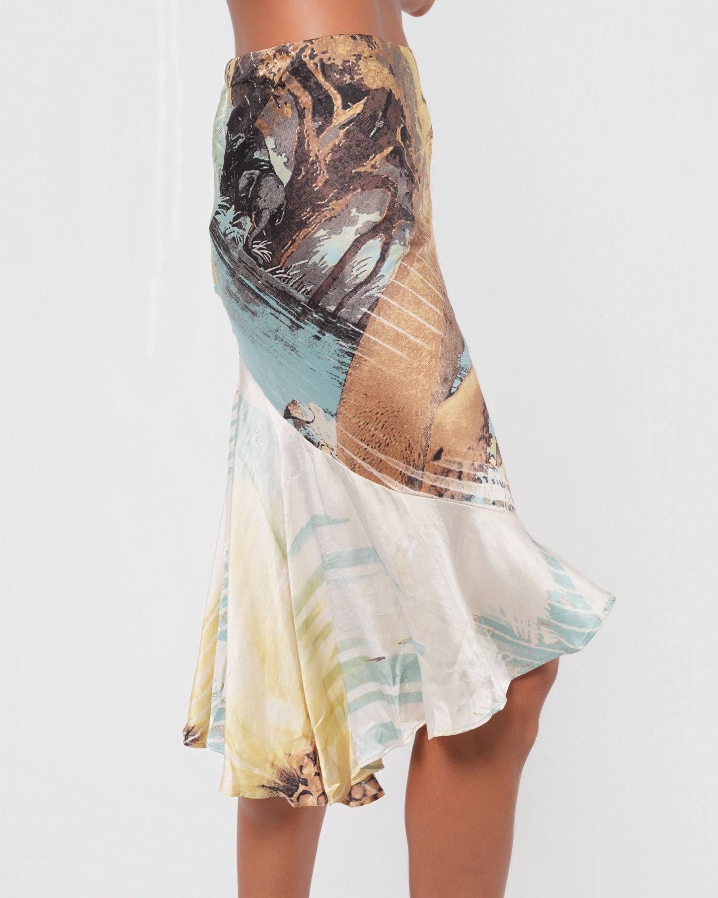 SS 2002 Lion Print Skirt