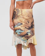 SS 2002 Lion Print Skirt