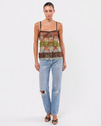 SS 2000 Runway Beaded Lace Top