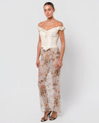Floral Embellished Bustier
