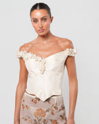 Floral Embellished Bustier