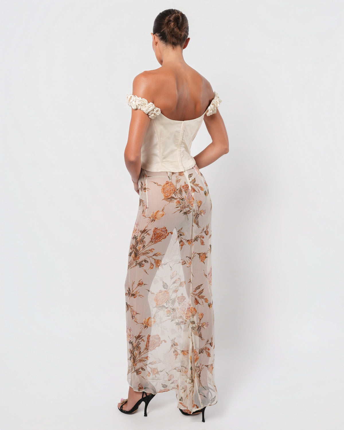 Floral Embellished Bustier