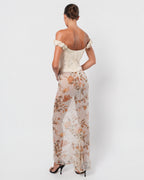 Floral Embellished Bustier