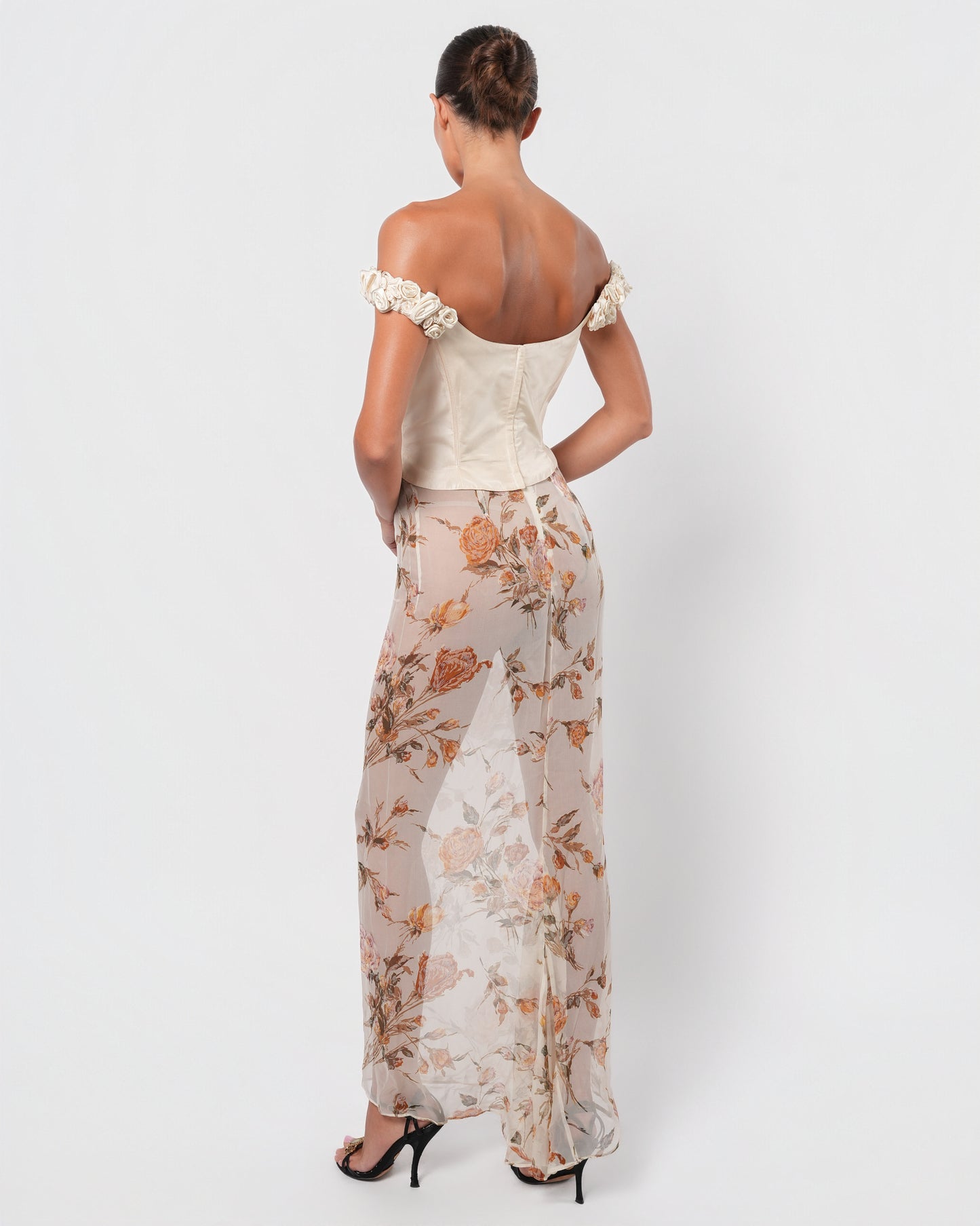 SS 1997 Sheer Floral Skirt