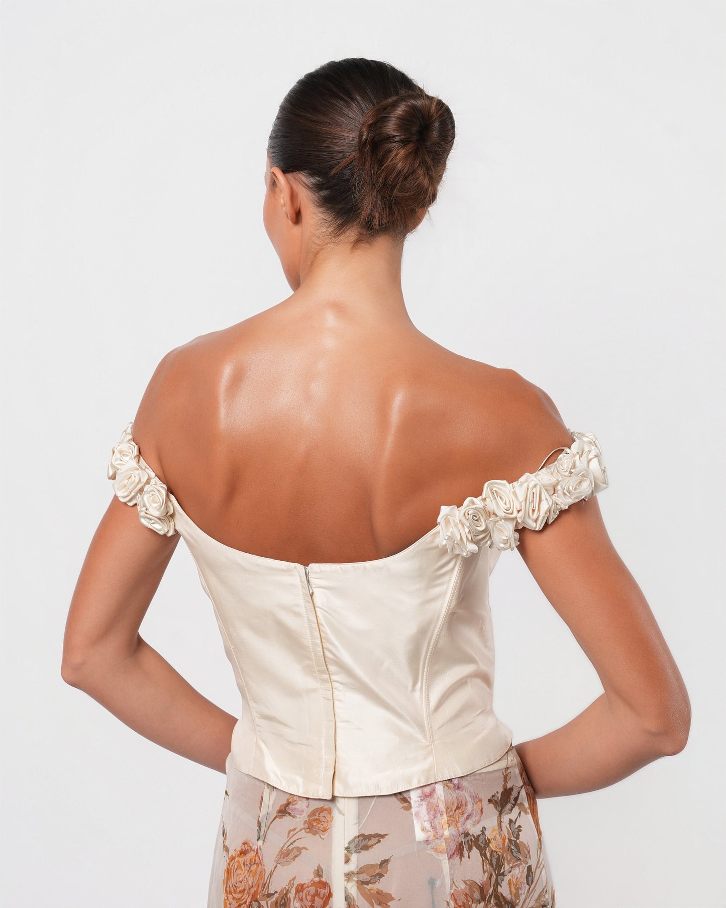 Floral Embellished Bustier