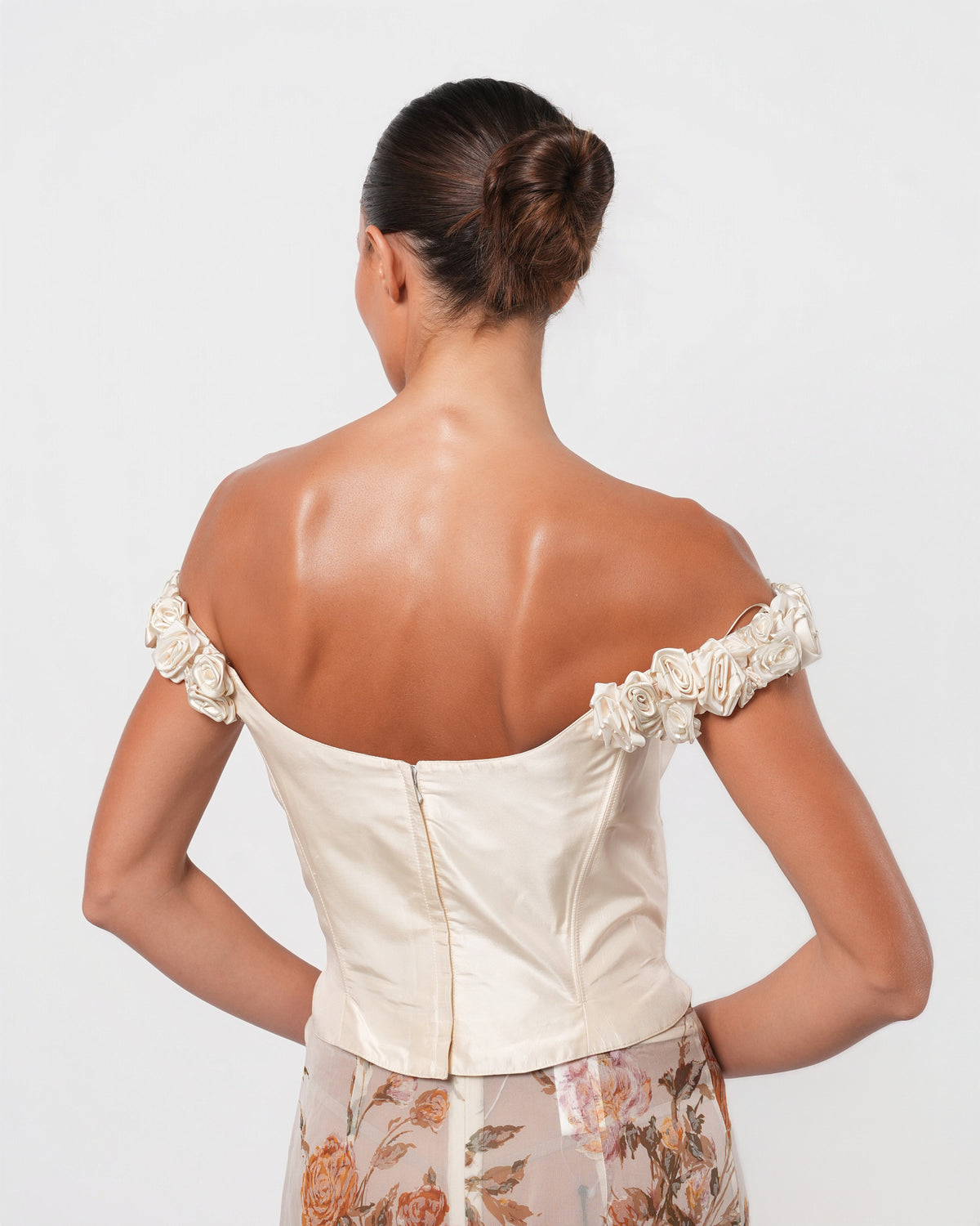 Floral Embellished Bustier