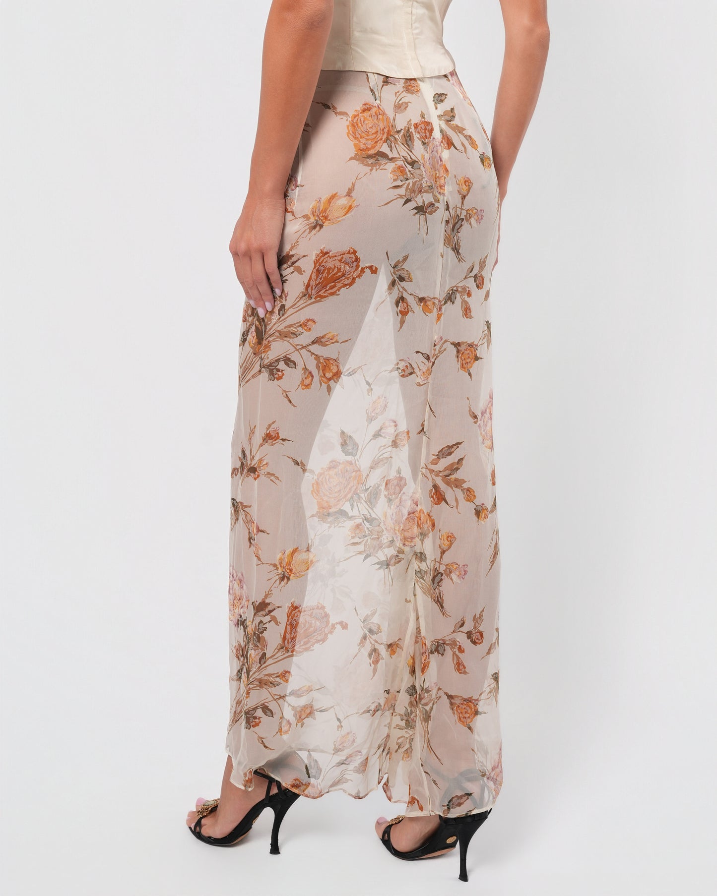 SS 1997 Sheer Floral Skirt