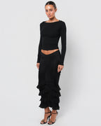 FW 2003 Mermaid Ruffled Skirt