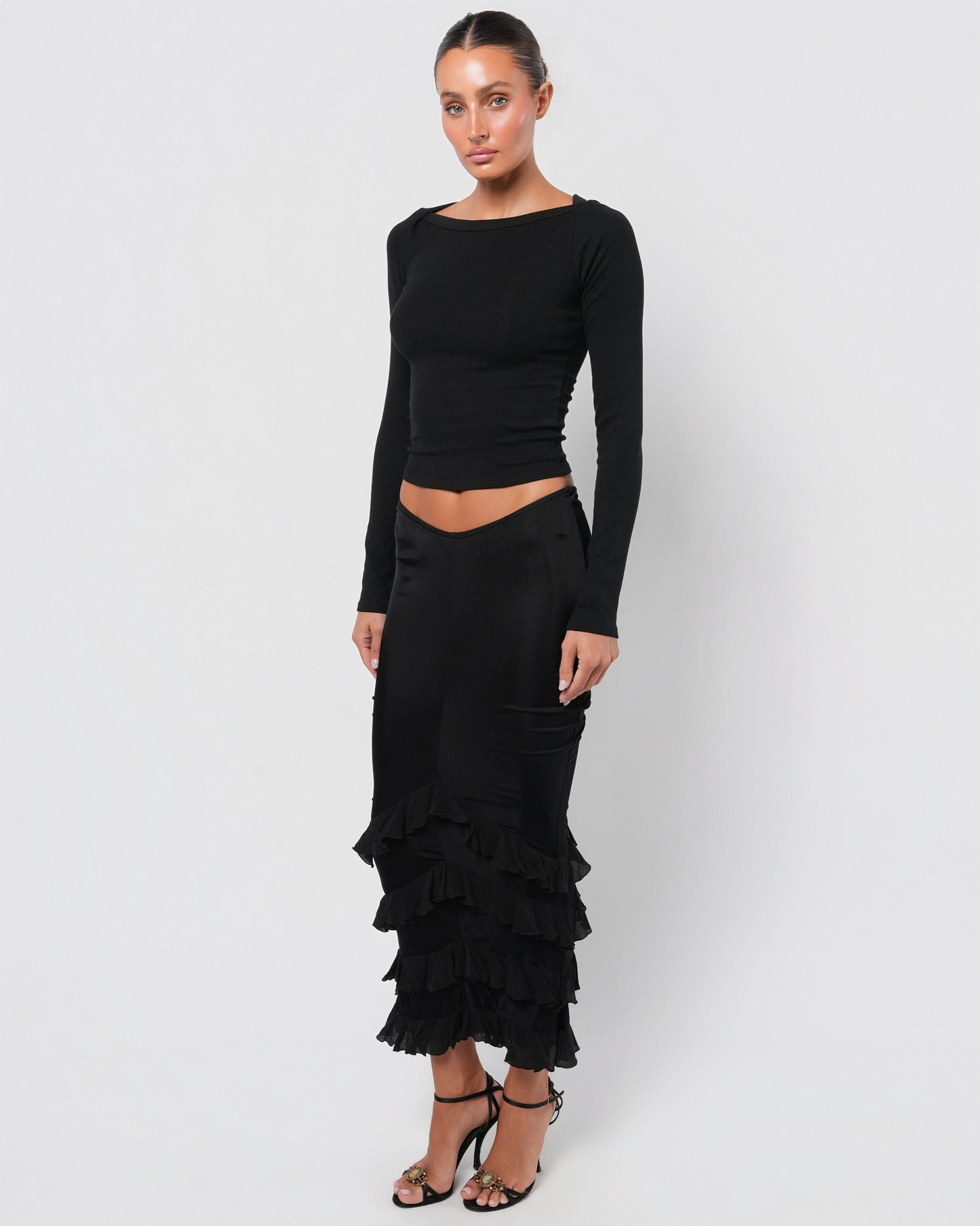 FW 2003 Mermaid Ruffled Skirt