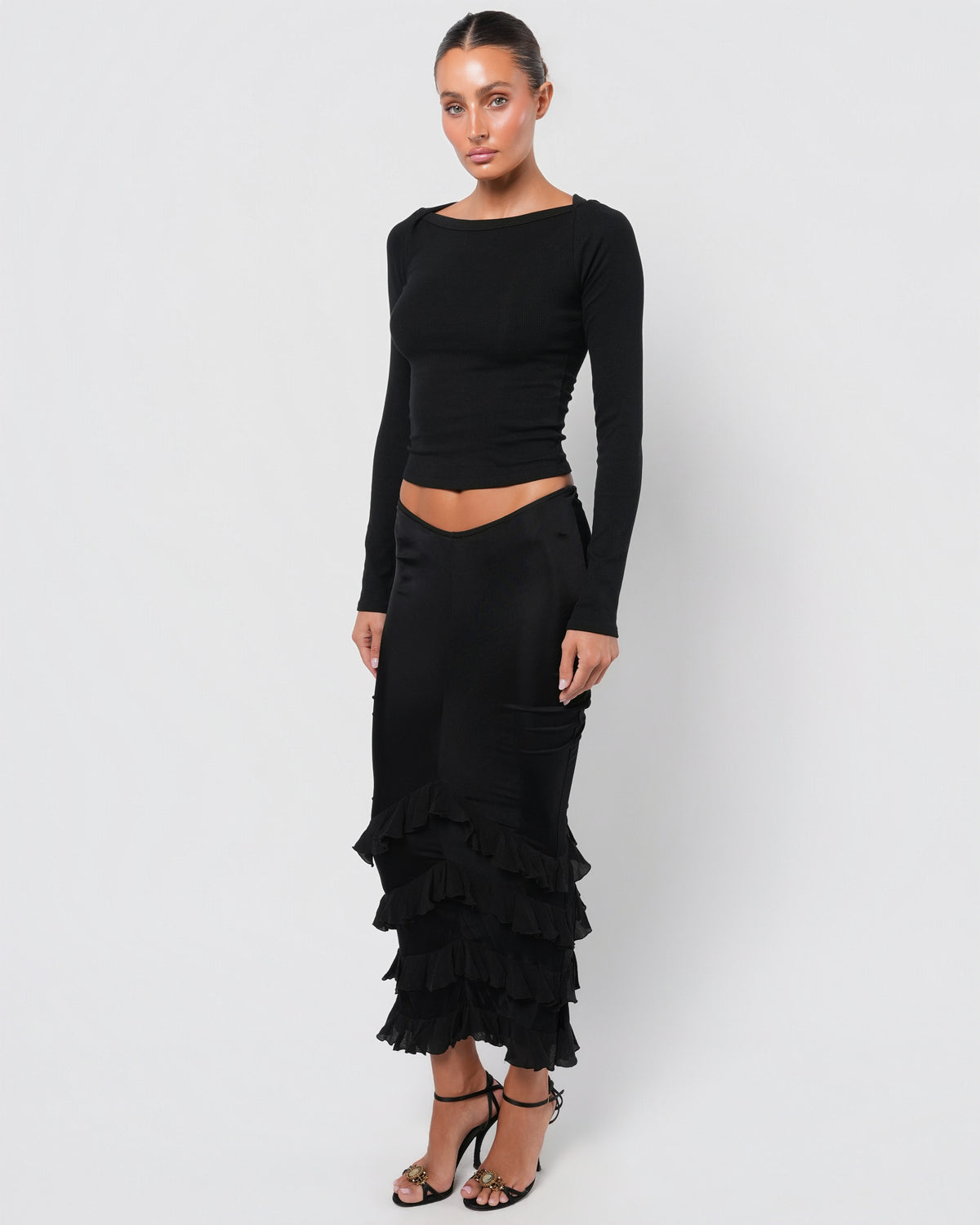 FW 2003 Mermaid Ruffled Skirt