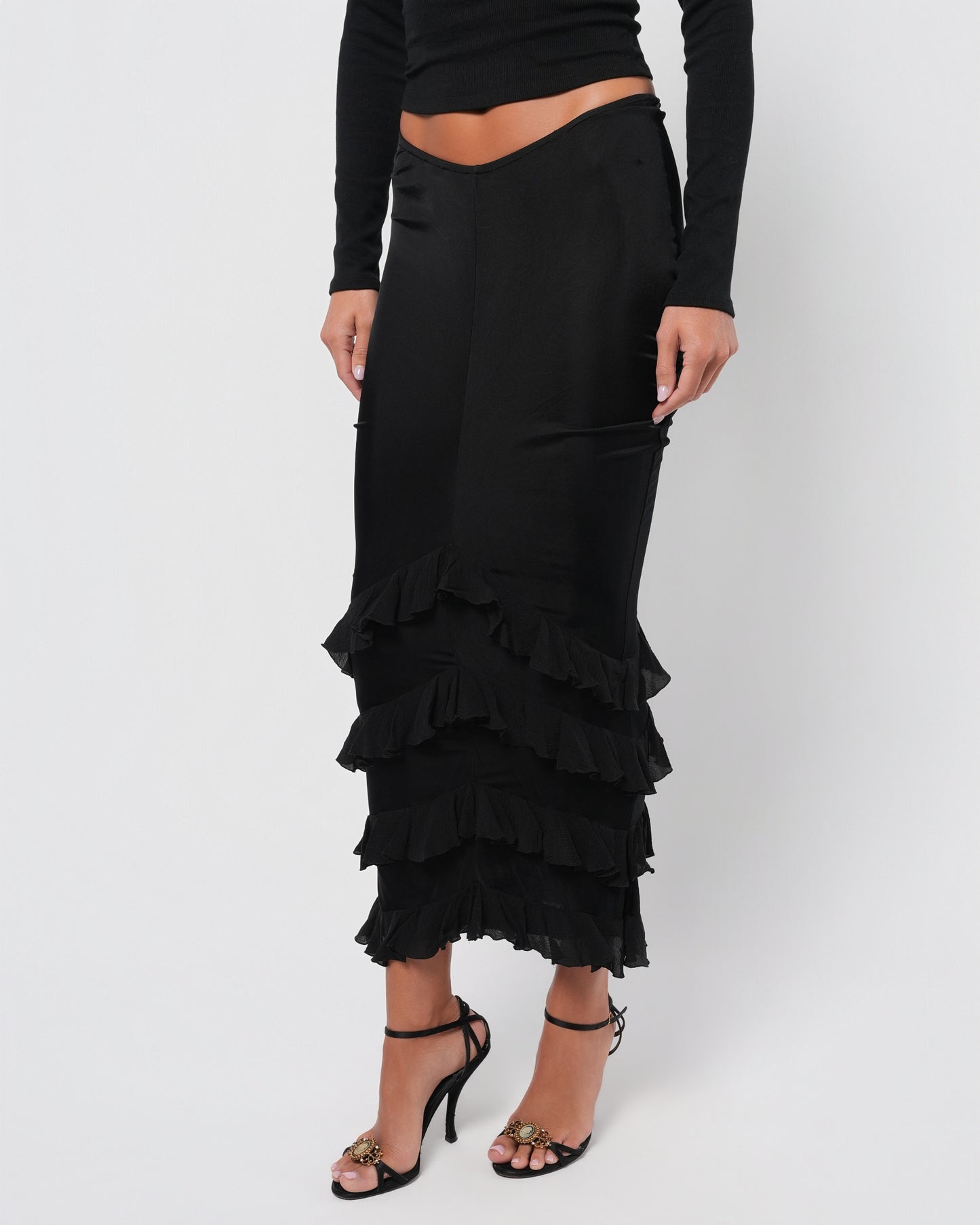 FW 2003 Mermaid Ruffled Skirt