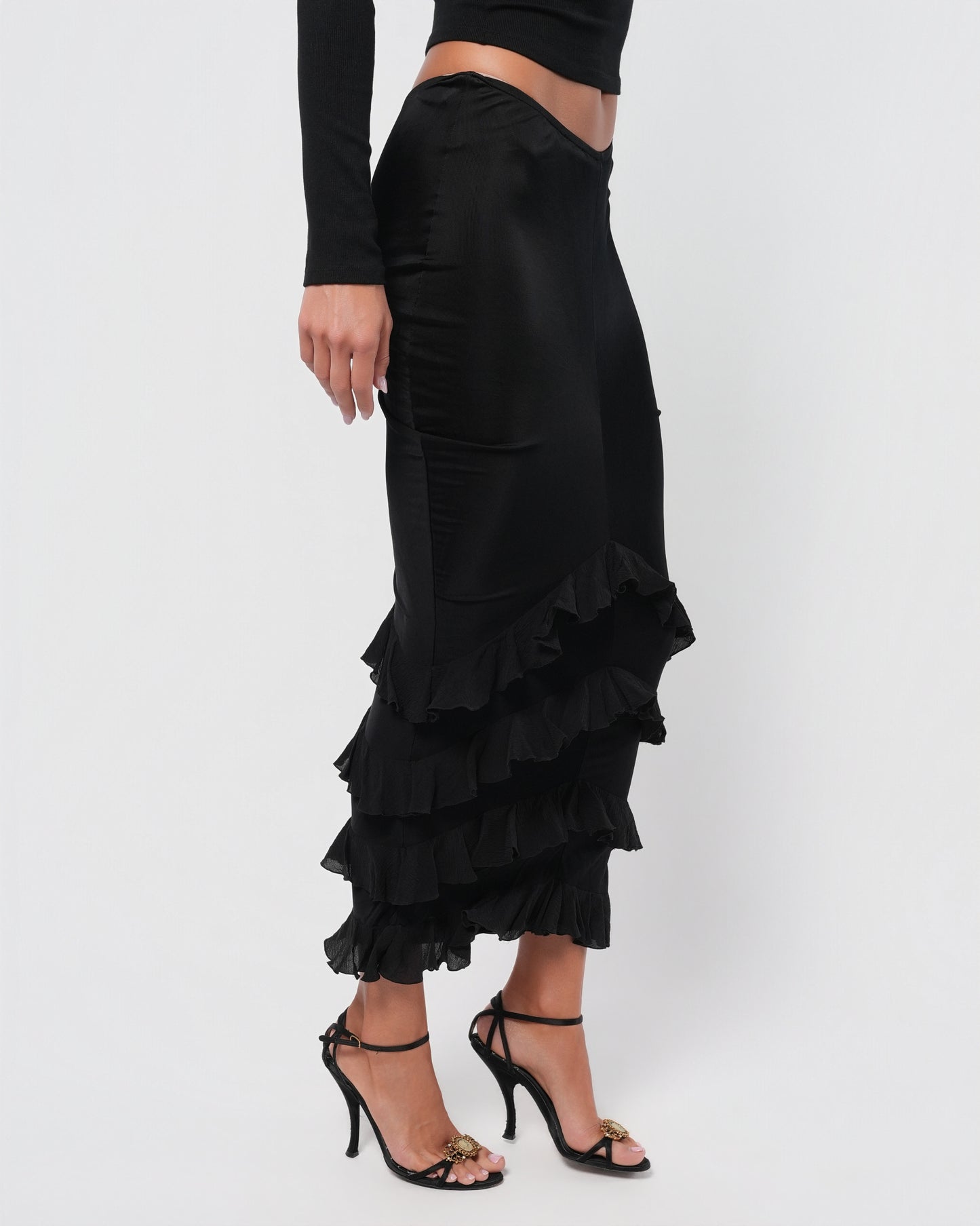 FW 2003 Mermaid Ruffled Skirt