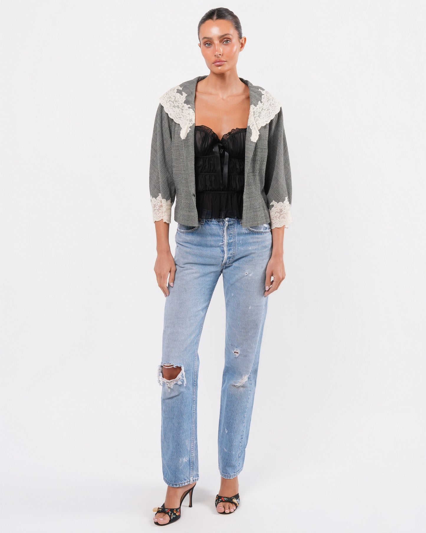 SS 1999 Lace Trim Jacket