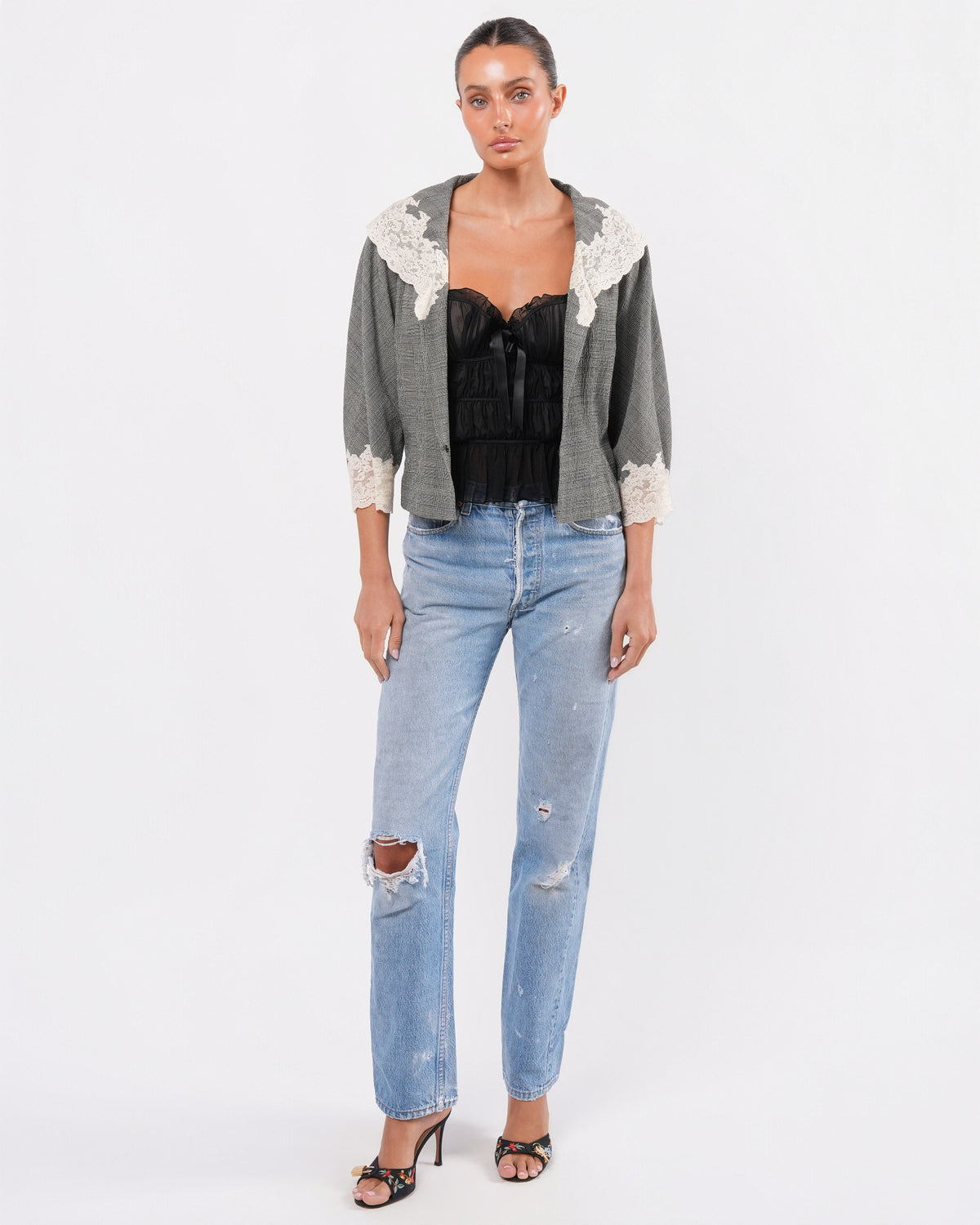 SS 1999 Lace Trim Jacket