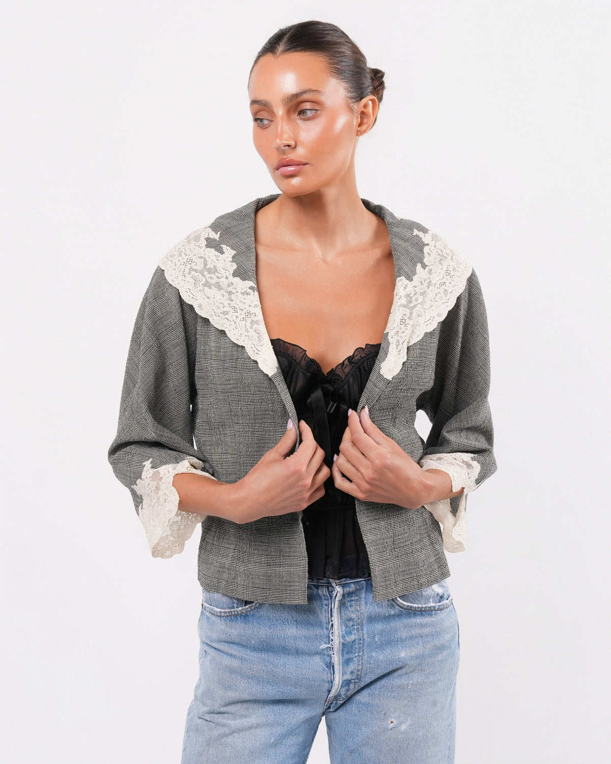 SS 1999 Lace Trim Jacket