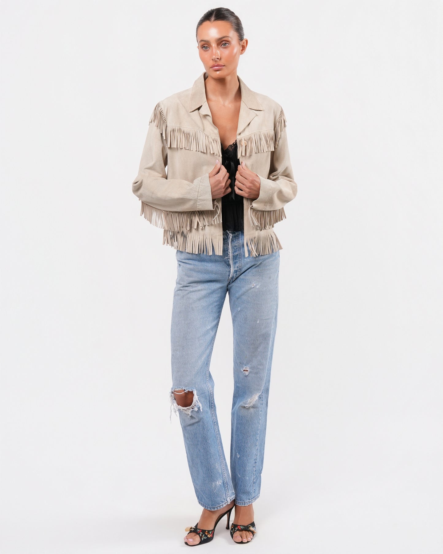 c. 2005 Suede Fringe Jacket