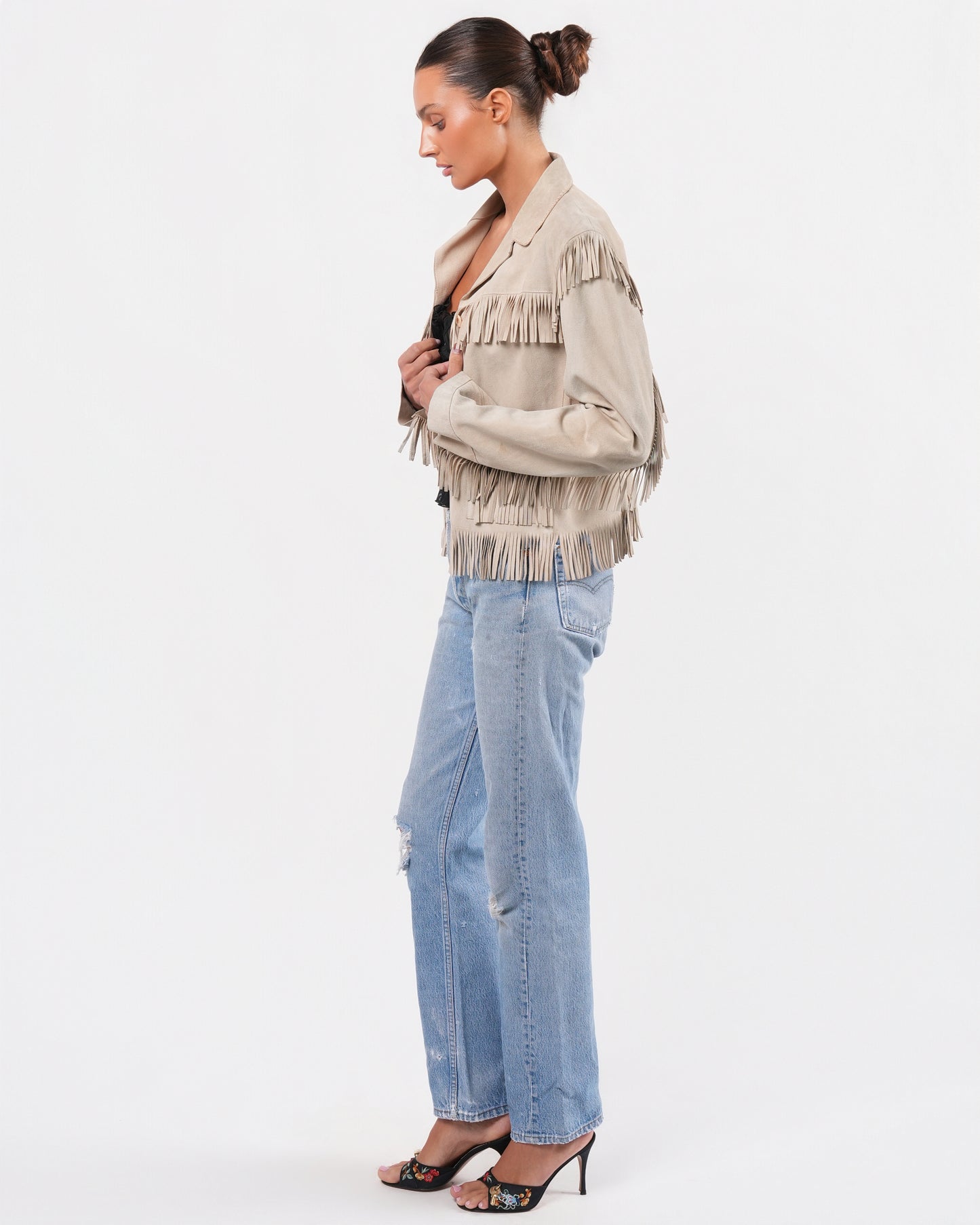 c. 2005 Suede Fringe Jacket