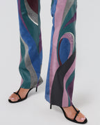 SS 2002 Suede And Leather Patchwork Pants