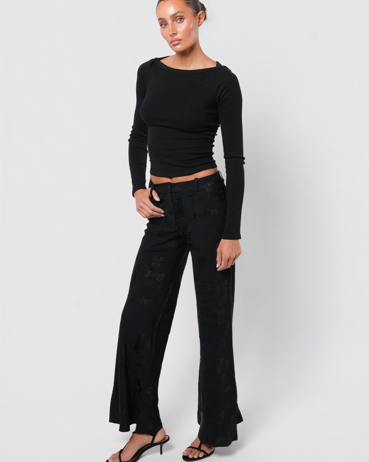 SS 2002 "Formula One" Print Pants