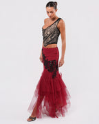 FW 2006 Embroidered Tulle Skirt