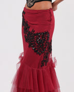 FW 2006 Embroidered Tulle Skirt