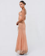 SS 2003 Runway Silk And Lace Gown With Oroton Chainmail Detail