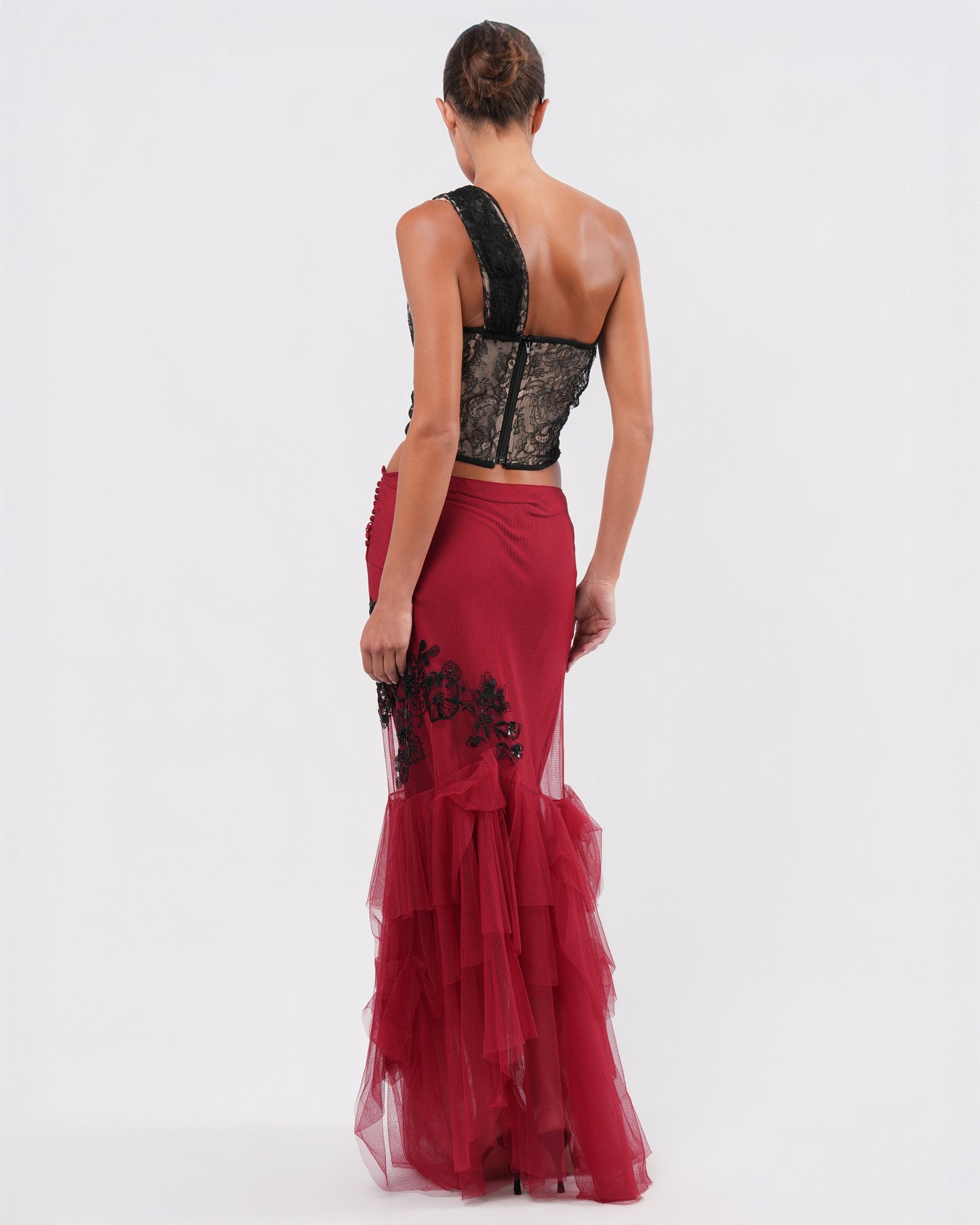 FW 2006 Embroidered Tulle Skirt