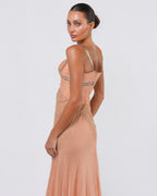 SS 2003 Runway Silk And Lace Gown With Oroton Chainmail Detail