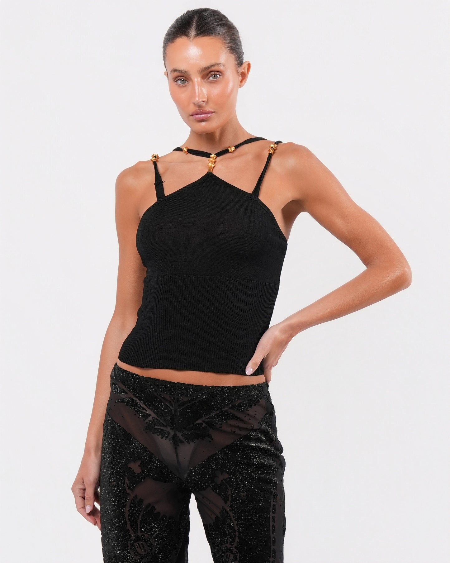 FW 2004 Silk and Velvet Pants
