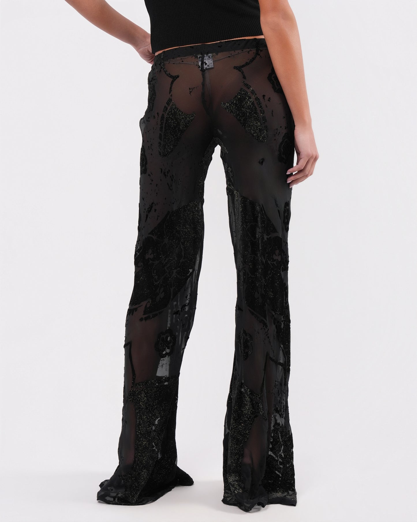 FW 2004 Silk and Velvet Pants