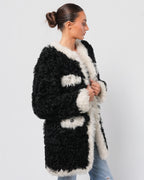 FW 2021 Two-Tone Shearling Coat