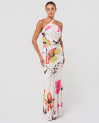 SS 2001 Floral Gown With Leather Strap