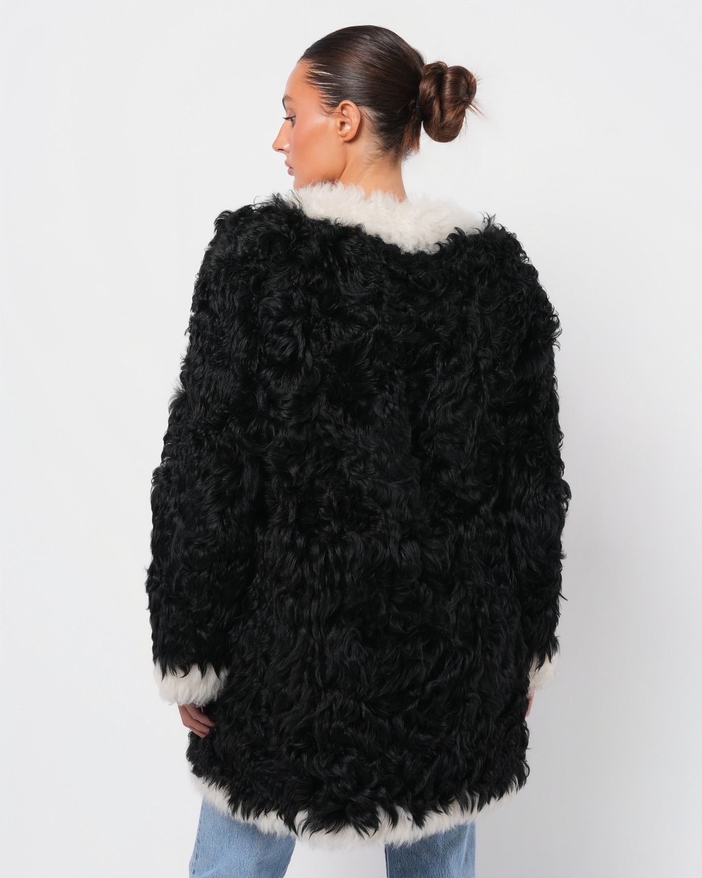 FW 2021 Two-Tone Shearling Coat
