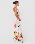 SS 2001 Floral Gown With Leather Strap