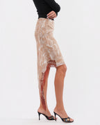 SS 1999 Camellia Print Skirt
