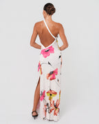SS 2001 Floral Gown With Leather Strap