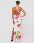 SS 2001 Floral Gown With Leather Strap