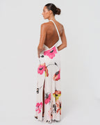 SS 2001 Floral Gown With Leather Strap